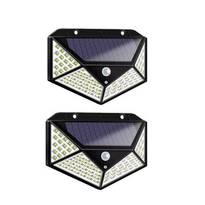 Combo Lampara Solar con Sensor de Sscuridad y Movimiento Luz 100 Leds