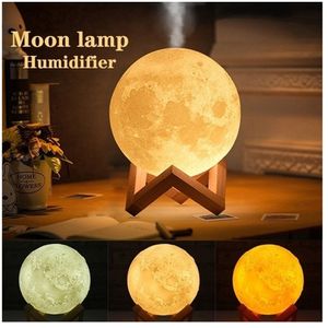 Humidificador Purificador con Lámpara Led Luna esencia Hierba Luisa