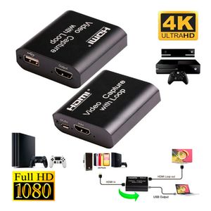 Capturador de video usb 3.0 hdmi capturadora con loop out 4k 2k