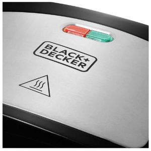 Sandwichera de Placas Profundas Black and Decker SM24530