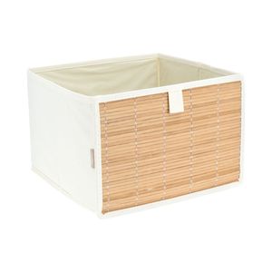 Caja Bambú-Algodón 28x28x19 cm