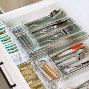 Organizador Cubiertos PET Con Antideslizante 26,6x33,8x5,5 cm