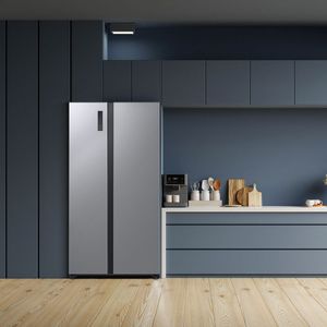 Refrigeradora Samsung Side by Side RS52B3000M9/PE 490L Gris Metal