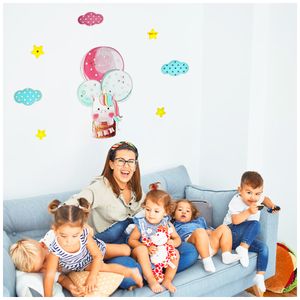 Adhesivo para Pared Pegatina Decorativa Infantil 3D 40X30cm S77 Unicornio
