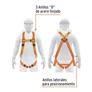 Arnés De Cuerpo Completo Con 3 Anillos Ansi Truper 14433