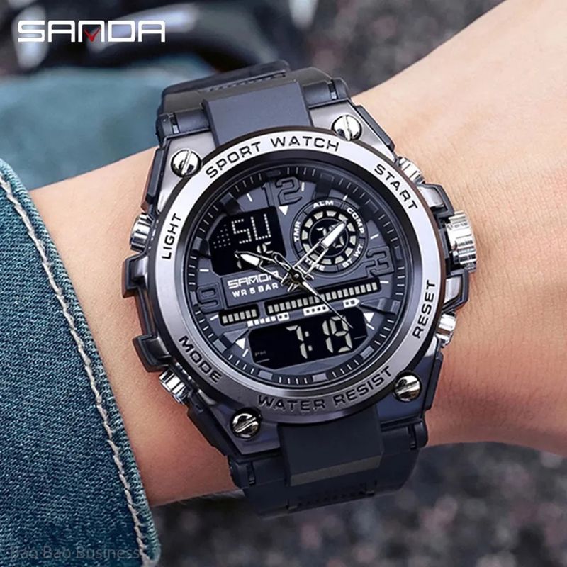 Reloj Deportivo Hombre SANDA 6021 Militar - NUBOFIT