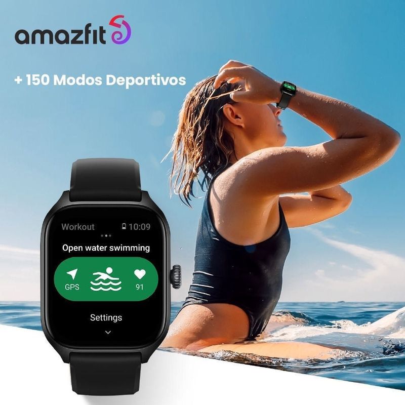 Smartwatch Amazfit GTS 4 1.75 Negro