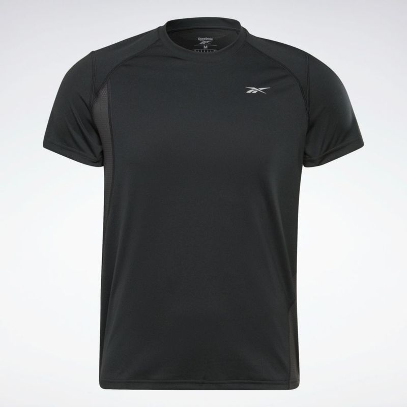 Camiseta Reebok Para Hombre Re Ls Tee Deportes Running - Negro — HTS