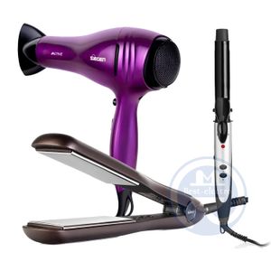 Tricombo Siegen Alisadora SG 4751 y Secador 2200W y Rizador de 25mm