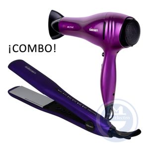 Combo Siegen Alisadora SG 4750 con Placas de Titanio y Secador 2200W