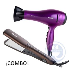 Combo Siegen Alisadora SG 4751 con Placas de Titanio y Secadora 2200 Watts