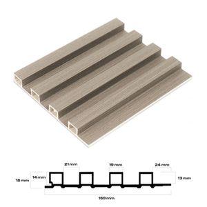 Wall Panel por Unidad para Interior Color Expreso Decorplas