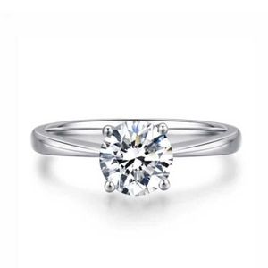 Anillo de Compromiso de Plata Bañado en Oro 18k Mod 346 Talla 9