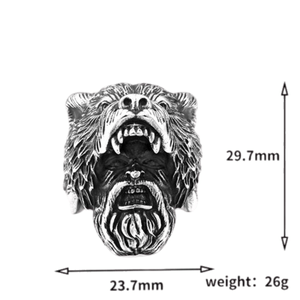 Anillo Para Hombre Modelo Berserker Talla 11