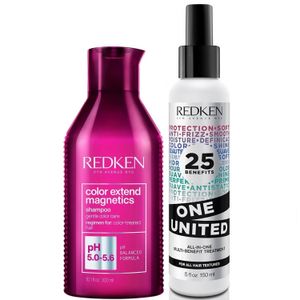 Shampoo 300ml + Spray One United Redken Color Extend Magnetics
