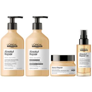 Shampoo 500ml +Conditioner +Mascarilla +Sérum LOreal Absolut Repair