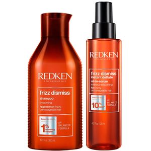 Shampoo Anti Frizz 300ml + Sérum Instant Deflate Redken Frizz Dismiss
