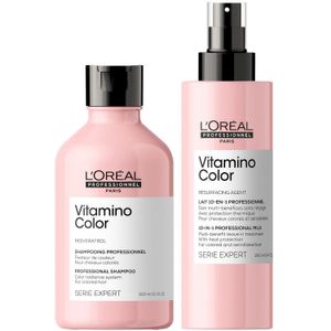 Shampoo Cabello Teñido 300ml + Spray 10 En 1 LOreal Vitamino Color