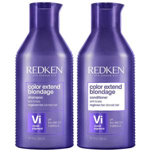 Shampoo Violeta para Cabello Rubio + Acondicionador Redken Blondage