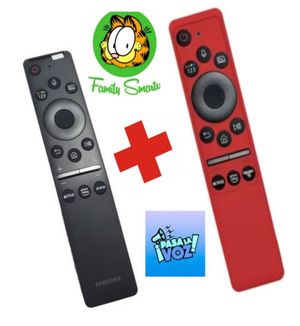 Control Remoto Samsung con Comando Voz  Bn59-01330 Funda Roja