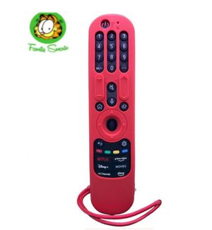 Funda Control LG Magic MR23 Forro Protector Anticaída Rojo