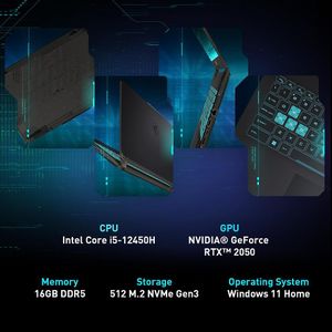 Msi Laptop Gaming Cyborg 15 I5-12450h Geforce Rtx 2050 15.6" Fhd 144hz 16GB DDR5 512GB Nvme SSD