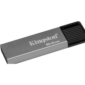 Memoria USB 3.0 Kingston 64GB DataTraveler Mini Plata - DTM7/64GB