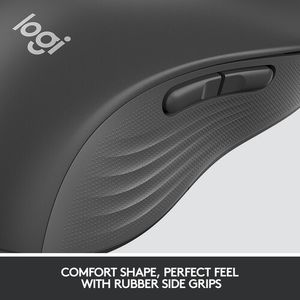 Mouse Logitech Signature M650 Large Zurdos Wireless RF + Bluetooth 2000 dpi Grafito - 910-006234