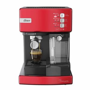 Cafetera Expresso Prima Latte  de 15 Bares Oster BVSTEM6603R Rojo