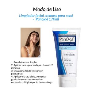 Limpiador Facial Cremoso para Acné Panoxyl 170 Gramos 3 Unidades