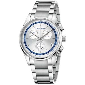 Reloj Calvin Klein Completion KAM27146 Suizo Cristal de Zafiro Fecha Acero Inoxidable Plateado