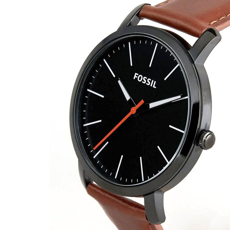 Fossil Luther - Reloj de cuarzo para hombre, acero inoxidable