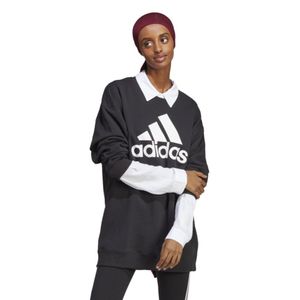 Polera Deportiva para Mujer Adidas Ic8798 W Bl Ft O Swt Web Negro