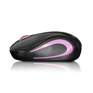 Mouse Inalámbrico 1000dpi 3b Rosado Negro Cybertel Prince M300
