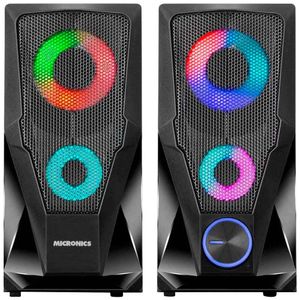 Parlante Gamer MICRONICS CYB PC Luz LED