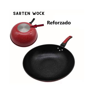 Sarten Wok Teflón Antiadherente 32 CM