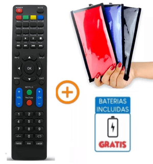 Control Remoto Daewo para Tv Smart Con Tecla Azul + Funda