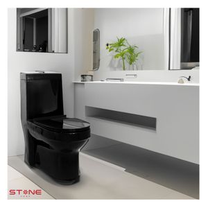 Inodoro One Piece Minimalista Sander Black Stone