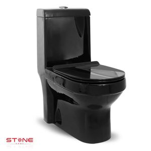 Inodoro One Piece Minimalista Sander Black Stone