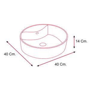 Lavamanos Mod Redondo Laure Blanco Stone