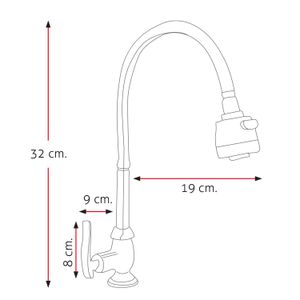 Llave de Lavadero Al Mueble Laurent Stt-01 Stone