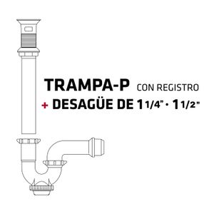 Trampa-P Desague Con Registro Pvc Stone