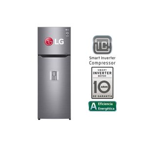 Refrigeradora LG Top Freezer 312L GT32BPPDC Plateado