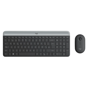 Logitech Mk470 Kit Teclado Y Mouse Inalambrico Slim Usb Black