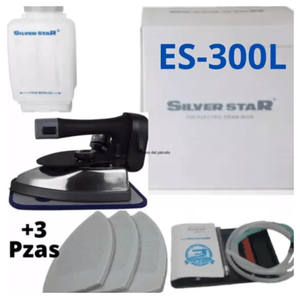 Plancha Industrial Textil a Vapor Silver Star Es300l con 3 Teflones