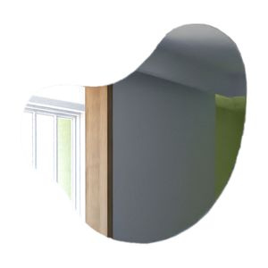 Espejo de Baño Otto Con Forma Irregular 110x90cm Tuhome