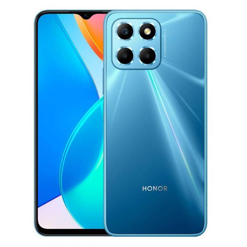 smartphone honor x6 65 64gb-4gb cmara 50mp2mp2mp-5mp mediatek android 12  color azul [ honorx6-464-azul ] inicio