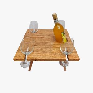Mesa Cuadrada para Picnic de Madera