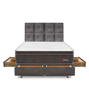 Dormitorio Sirius Con 4 Cajones 2 Plazas + Cabecera Kimiko