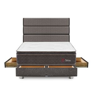 Dormitorio 4 Cajones Marrón Sirius 2 Plazas